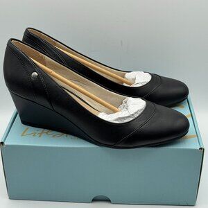 LifeStride Womens Black Heirloom Dreams Wedge Shoes Size 10M Comfort Soft System